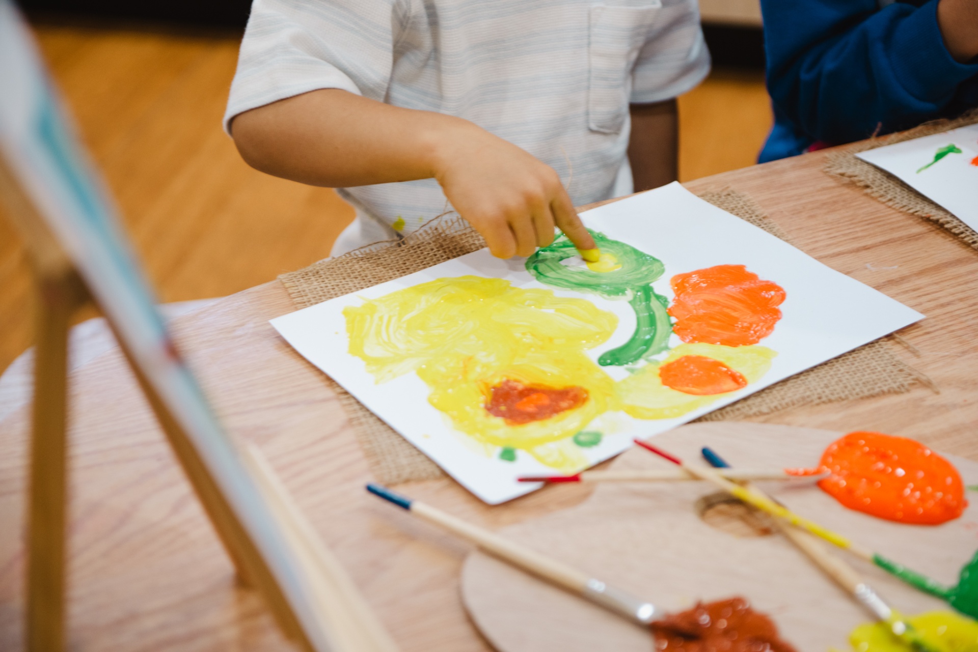 Sensory play with natural materials